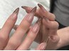 アクリルスカルプ or チップスカルプ10本 + 甘皮ウェットケア ※デザイン別途