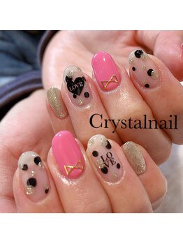 クリスタルネイル ボンベルタ橘店(CRYSTAL NAIL)/ドットネイル