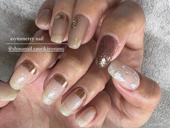 シナネイル 清澄白河店(SHINA NAIL)/アシンメトリーネイル♪