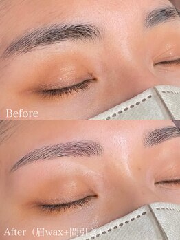 ビューステージ アイブロウサロン 小倉/ノーメイクでこの仕上がりです♪