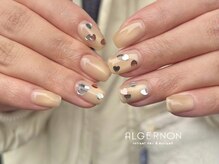 バレンタインネイル