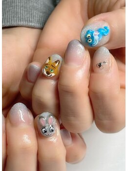 アイリス ネイルアンドアイラッシュ(IRIS nail&eyelash)/キャラクターネイル