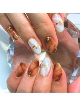 ネイルサロン パピヨン(Nail Salon Papillon)/タイダイ＆べっ甲ネイル＊