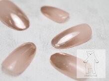 オトナネイル(otona nail)/ベージュゴールドミラーネイル