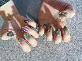 アシメグリーンニュアンス