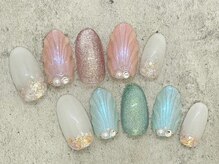 マベル(Ma belle)/7.8月　マーメイドネイル