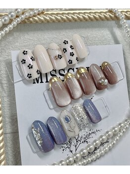 ブルーバードネイル(Blue bird nail)の写真/【デザイン100種類以上！】季節感のある定額制メニューをお選び頂けます♪ネイルデビューにおすすめ☆