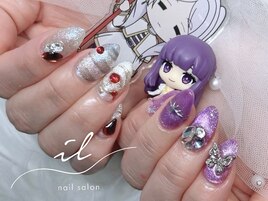 推し活ネイル×キャラクター