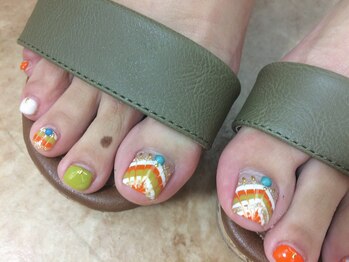 アイラッシュアンドネイル専門店 クラル(CURAR)/フリンジネイル¥7980