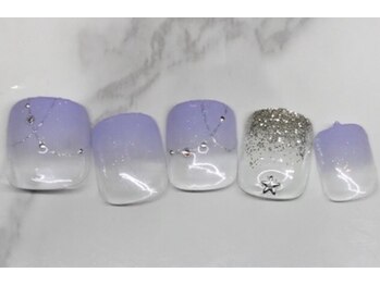 クリスタルネイル パークプレイス店/キラキラグラデーション