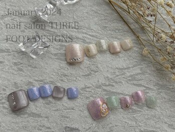 スリー(THREE)/[6月]フット定額デザイン