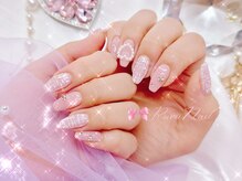 ワンホンネイル 新宿(Rumi Nail)/キラキラ/定額/ネイル/ツイード