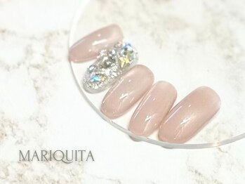 春ネイル/マグネットネイル