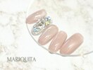 夏ネイル/マグネットネイル