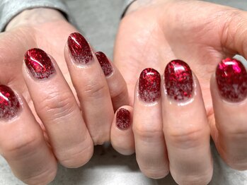 シェリ バイ リッシュ(Cheri by RICHE)/ホロレッドラメグラデーション