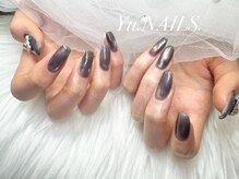 ユーネイルズ 恵比寿(Yu.NAILS.)/水光マグネット◎ブルーブラック