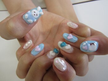 ネイルサロン グレイス(Grace)/3Dうさぎ&哺乳瓶w
