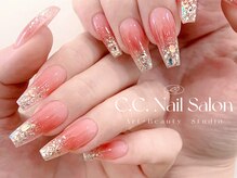 シーシーネイルサロン 池袋(C.C.Nail salon)/チックxラメグラテーション