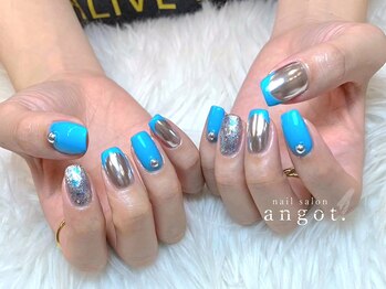 アンガット(angot.)/スカイブルーミラーネイル
