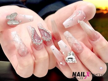 ネイリックス 栄ガスビル(NAILX)/韓国/ワンホンネイル　長さだし