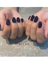 リッシュ(RICHE)/こっくりネイビーネイル