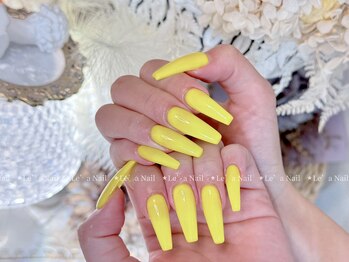 レアネイル 渋谷店(Le’a nail)/黄色☆ワンカラー