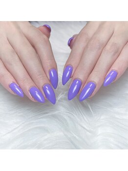 ワンカラー/パープルネイル