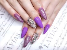 プロフェッショナル ネイルサロン ラヴィアス(LAVIAS)/スカルプ☆ワンカラ-＋アート2本