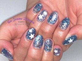 【自爪ネイル】星ネイル