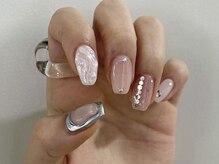 ジェミーネイル エビス(Jemiy nail ebisu)/ピンクガーリー個性派