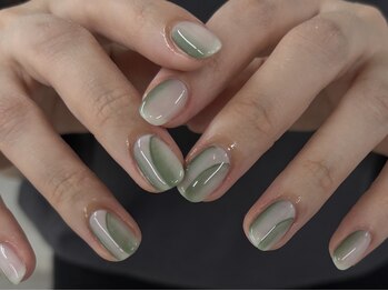 ニコアネイルズ(Nicoa nails)の写真/シンプルだけどさりげなく目を引くニュアンスネイルは当店にお任せ♪色味にこだわったワンカラーもお勧め◎