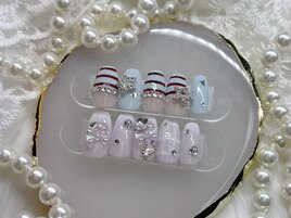 ボーダーチェックネイル
