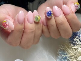 春夏ブライダルネイルにも◎