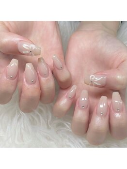 ラ リエート 新所沢店(La lieto)/ぷっくりリボンネイル