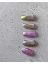 シーグラス(SeaGlass)/ハーフオーロラフレンチ