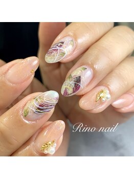 リノ ネイル(Rino nail)/オリジナルドライフラワーネイル