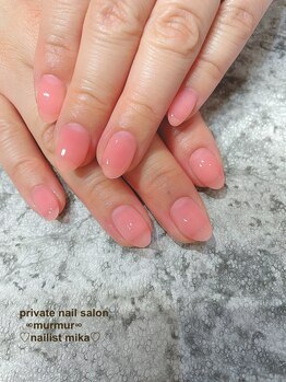プライベート ネイルサロン マーマ(murmur)/ちゅるんピンク