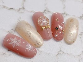クリスマスネイル　ツリーネイル