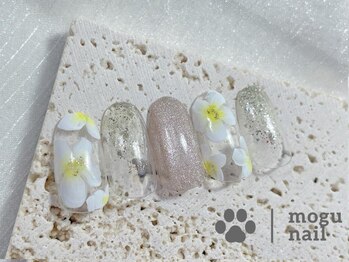 モグネイル(Mogunail)/7.8月定額B/プルメリアネイル