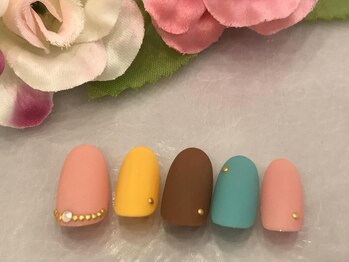 ネイルサロン サクラ(SAKURA)/カラフルマットネイル♪