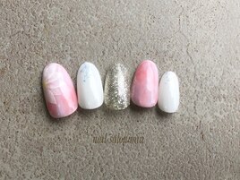 夏フラワーネイル