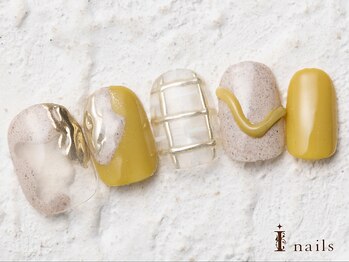 アイネイルズ 横浜WEST店(I-nails)/イエローニュアンス9480円