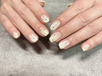 ココネイル(Koco Nail)/リボンアートデザイン