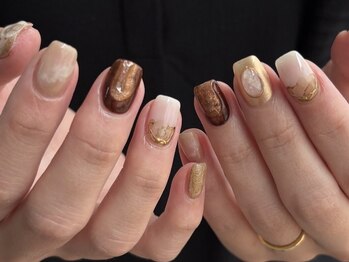 ニコアネイルズ(Nicoa nails)の写真/大人可愛いニュアンス系アートが得意です★あなただけのオンリーワンネイルで思わず見惚れる指先に…♪