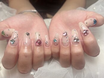 ジョアネイル(JOA Nail)/夏/やり放題/蝶/ストーン