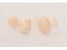 4600円　ハート　キラキラネイル