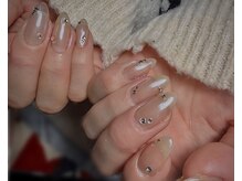 ヒュッゲ(Hygge)/白ミラーネイル