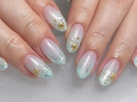 シンプルサマーネイル　￥9000～