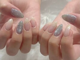 透け感ネイル/ドットネイル