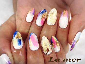 ラメール(La mer)/カラフルぬりかけネイル★8800円